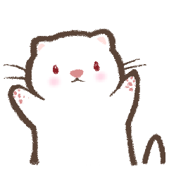 [LINEスタンプ] ほっこりフェレット アルビノ