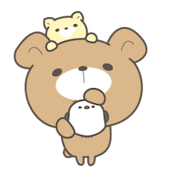 [LINEスタンプ] 文字なしで毎日使える＊くまころフレンズ