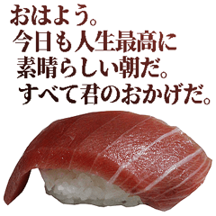 [LINEスタンプ] 究極的に肯定するお寿司