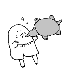 [LINEスタンプ] パンツのもぐら 動物編