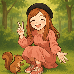 [LINEスタンプ] ゆるっとかわいい女の子スタンプ♪