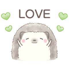 [LINEスタンプ] ハリネズミと推し活*緑
