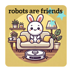 [LINEスタンプ] #robots are friends
