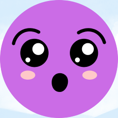 [LINEスタンプ] 情熱的な小さな紫色の男