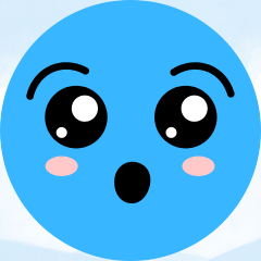[LINEスタンプ] 情熱的な小さな青い男