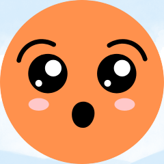[LINEスタンプ] 情熱的なオレンジ色の小さな男