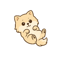 [LINEスタンプ] 甘え上手なポメちゃん