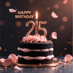[LINEスタンプ] 飛び出す！お祝い誕生日ケーキ(25才〜48才)