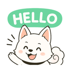[LINEスタンプ] 気持ち伝わる！はなまる犬スタンプ
