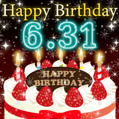 [LINEスタンプ] 6月下旬❤️日付入り❤️誕生日おめでとう❣️