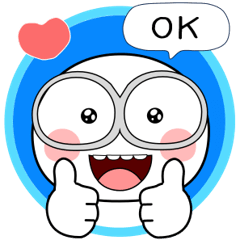 [LINEスタンプ] 白くてメガネをかけたやつら 3