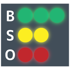 [LINEスタンプ] 便利な野球の光るBSOカウントボードセット