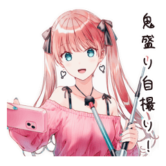 [LINEスタンプ] 鬼盛り加工女子の日常