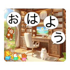 [LINEスタンプ] #Sleepy cat *move