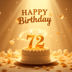 [LINEスタンプ] 動く！お祝い誕生日ケーキ(49～72才用)