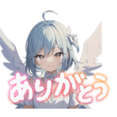 [LINEスタンプ] 天使が囁いて〜夏〜