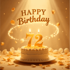 [LINEスタンプ] 飛び出す！お祝い誕生日ケーキ(49～72才用)