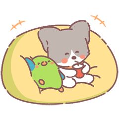 [LINEスタンプ] ミリちゃん＆チャーリーの楽しい日々