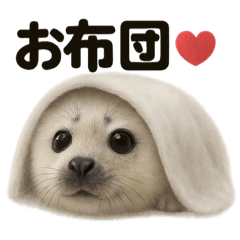 [LINEスタンプ] 引きこもりワモンアザラシの日常スタンプ