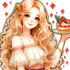 [LINEスタンプ] 頑張るオトナ女子の日常‎③スイーツ♡