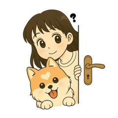 [LINEスタンプ] しろと過ごす毎日