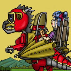 [LINEスタンプ] ドラゴン ライダー
