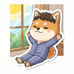 [LINEスタンプ] おうちでまったり柴犬シュウイチ
