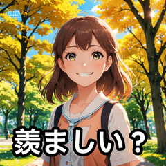 [LINEスタンプ] 表情豊かな女の子【日本語スタンプ】