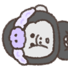 [LINEスタンプ] ヘアバンド。シュールなミニゴリラ