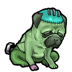 [LINEスタンプ] 動くフラン犬