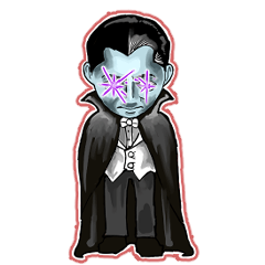 [LINEスタンプ] 動くドラキュラ