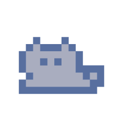 [LINEスタンプ] 動くドットねこ！！2-1 グレー猫