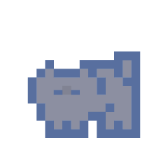 [LINEスタンプ] 動くドットねこ！！2-2 黒猫