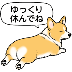 [LINEスタンプ] コーギー(しっぽなし＋レッド＆ホワイト)