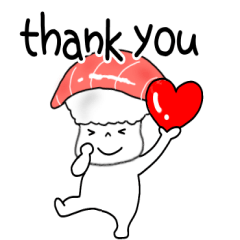 [LINEスタンプ] 寿司まぐろちゃん
