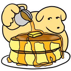 [LINEスタンプ] ぬんたん(いぬ) 13 -食べ放題-