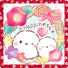 [LINEスタンプ] 年末年始❤️ふわもちシマエナガ④❤️再販