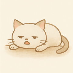 [LINEスタンプ] がんばれにゃい猫の画像（メイン）