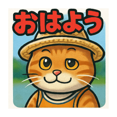 [LINEスタンプ] 麦わらの銀太