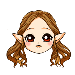 [LINEスタンプ] 耳の長い少女