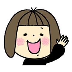 [LINEスタンプ] おかっぱガール♡いろんな気持ち