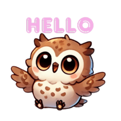 [LINEスタンプ] Pretty owl Yume chan