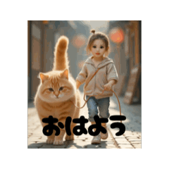 [LINEスタンプ] 猫とく〜たんのおさんぽ