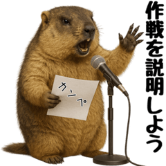[LINEスタンプ] マーモット盛り合わせ 3