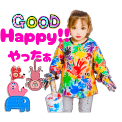 [LINEスタンプ] 汚れたたんちゃん【ペンキ】