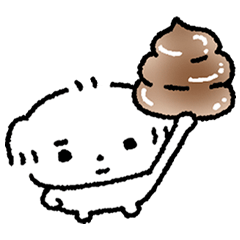 [LINEスタンプ] ツインテール 子犬