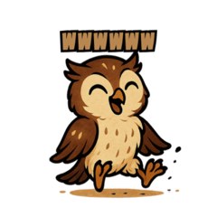 [LINEスタンプ] かわいいアフリカワシミミズク(フクロウ)3