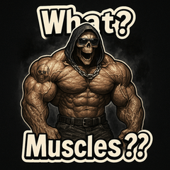 [LINEスタンプ] ムキ！マッスル死神！！