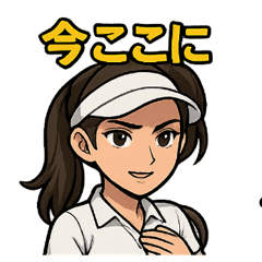 [LINEスタンプ] 女子ゴルファーの禅アファメーション