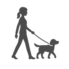 [LINEスタンプ] シルエットスタンプ vol.5 犬との日常